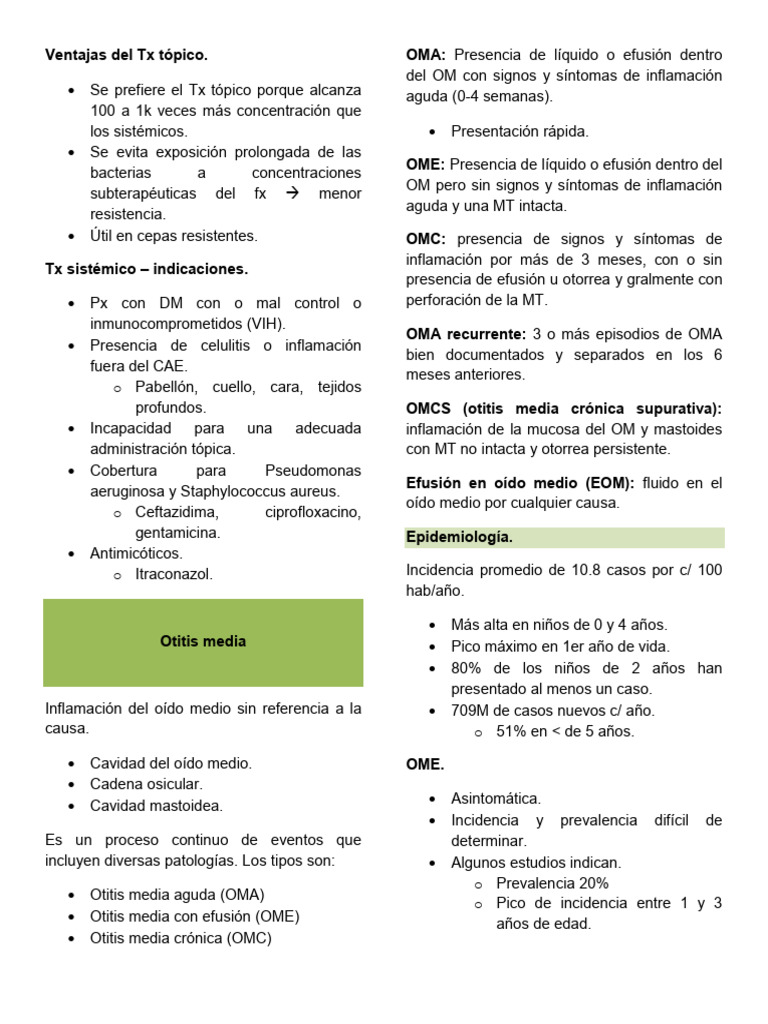Orl Oma | PDF | Enfermedades y trastornos | Especialidades Medicas