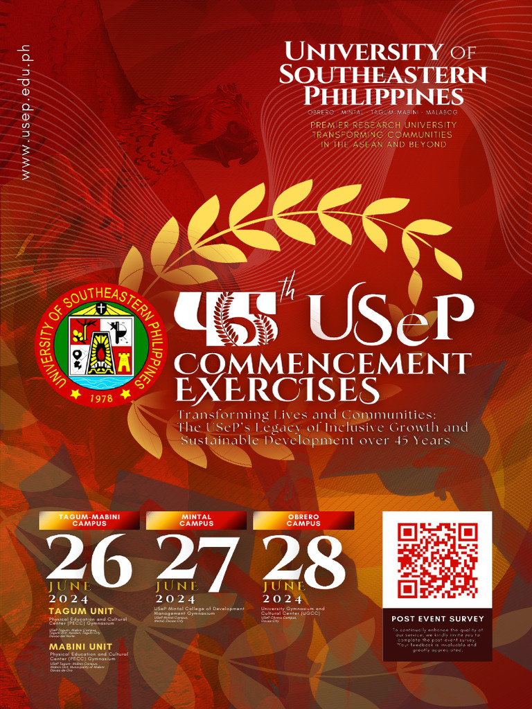 USeP Class of 2024 Commencement Ceremony | PDF | Higher Education ...