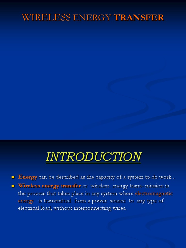 Wireless Energy Transfer Methods Explained | PDF | Electromagnetic ...