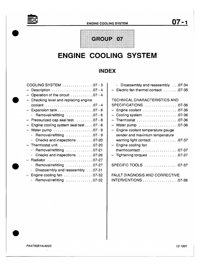 Q4-07 Engine Cooling | PDF