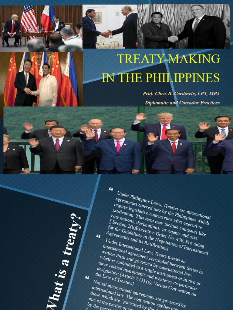 Treaty Making in The Philippines Final | PDF | Electron | Atomic Physics