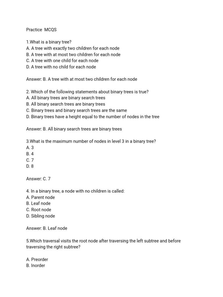 Practice Mcqs St3 Pdf Queue Abstract Data Type Algorithms