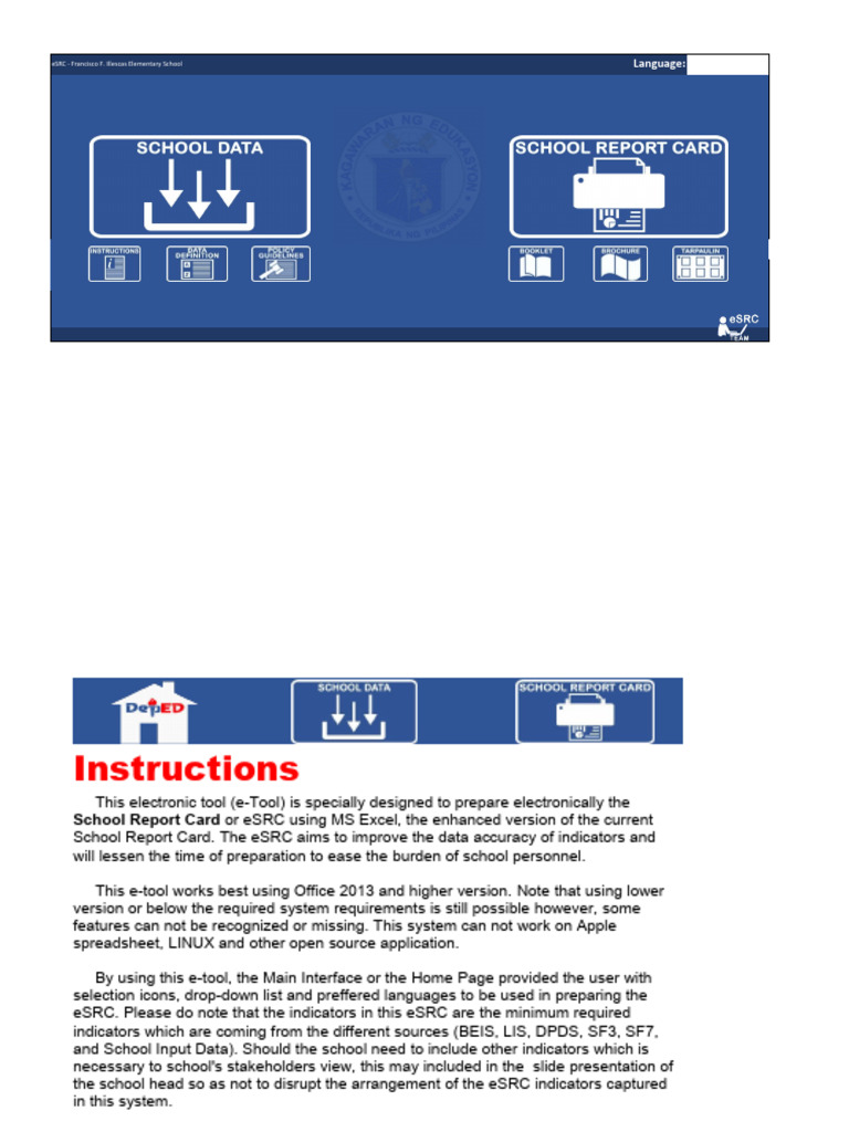 eSRC Template 2 | PDF | Teachers | Schools