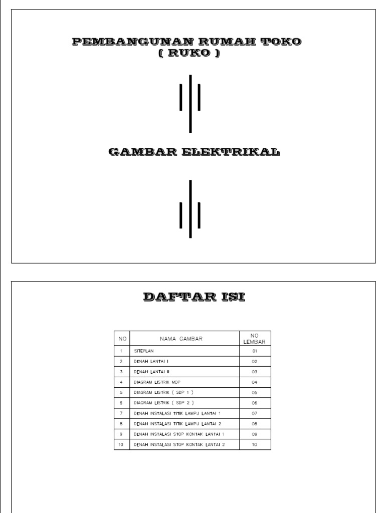 Rencana Pembangunan Ruko 2 Lantai | PDF