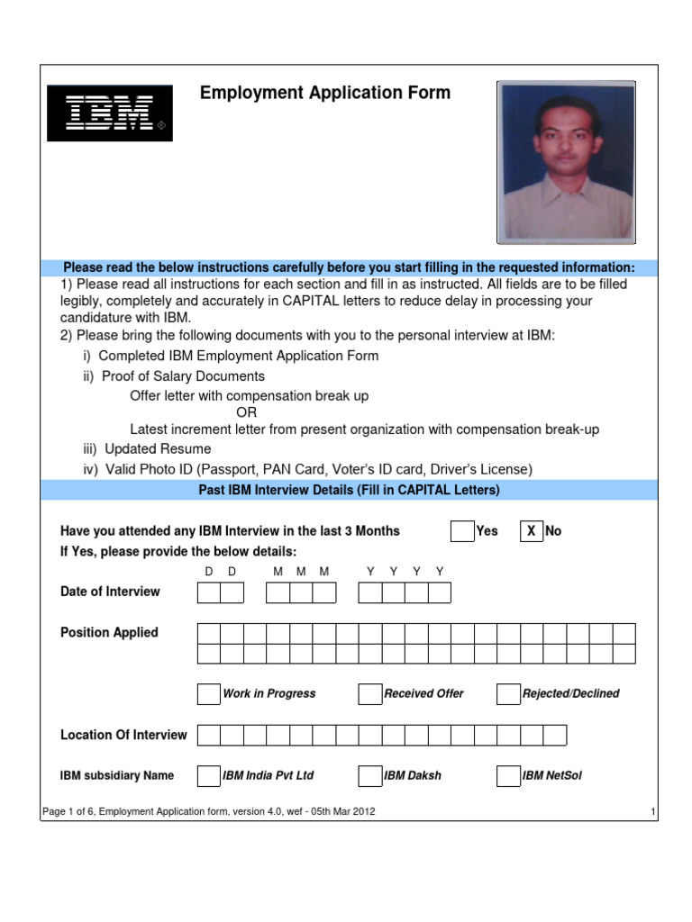 IBM Job Application Essentials | PDF | Employment | Recruitment