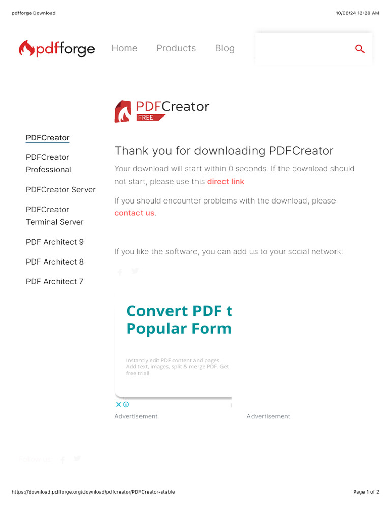 pdfforge Download | PDF | Online Services | Web 2.0