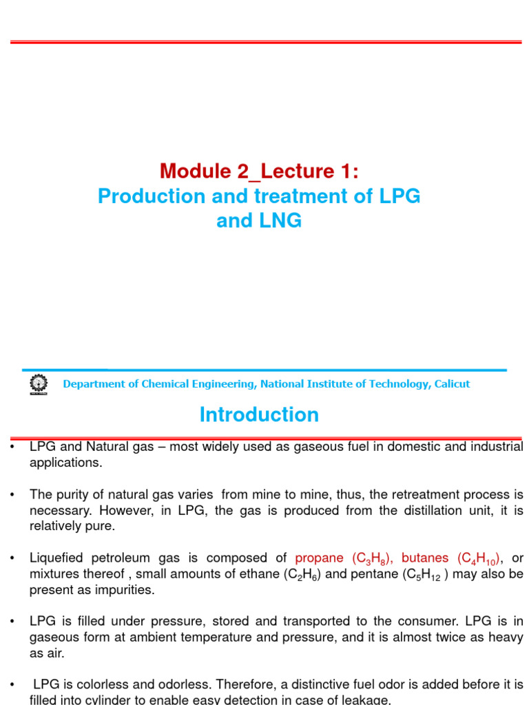 LPG & LNG Production Techniques | PDF | Natural Gas | Liquefied Natural Gas