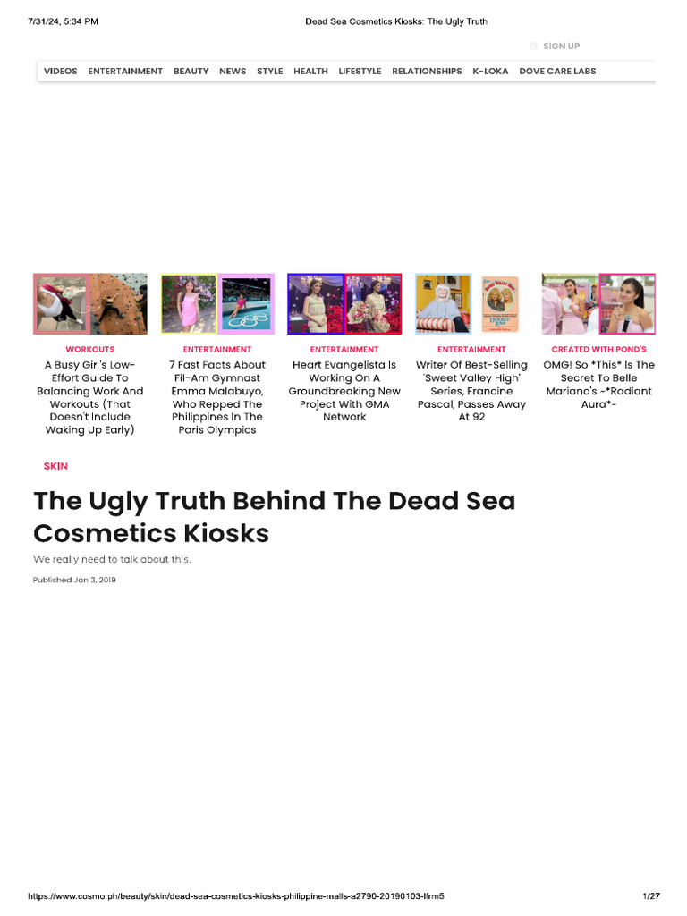 The Ugly Truth Behind the Dead Sea Cosmetics Kiosks_Cosmopolitan PDF