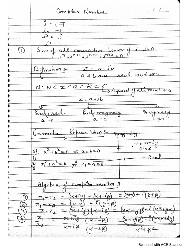Complex Number and PYQ | PDF