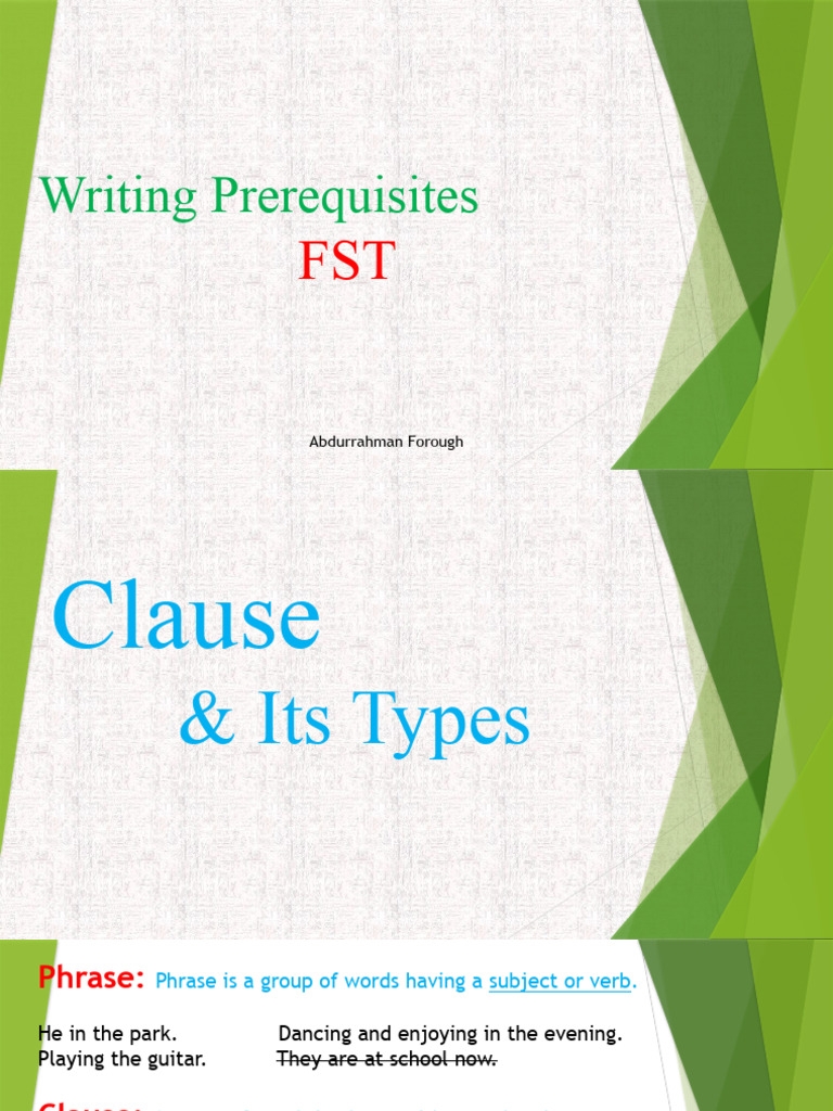 Writing Prerequisite | PDF | Verb | Adverb