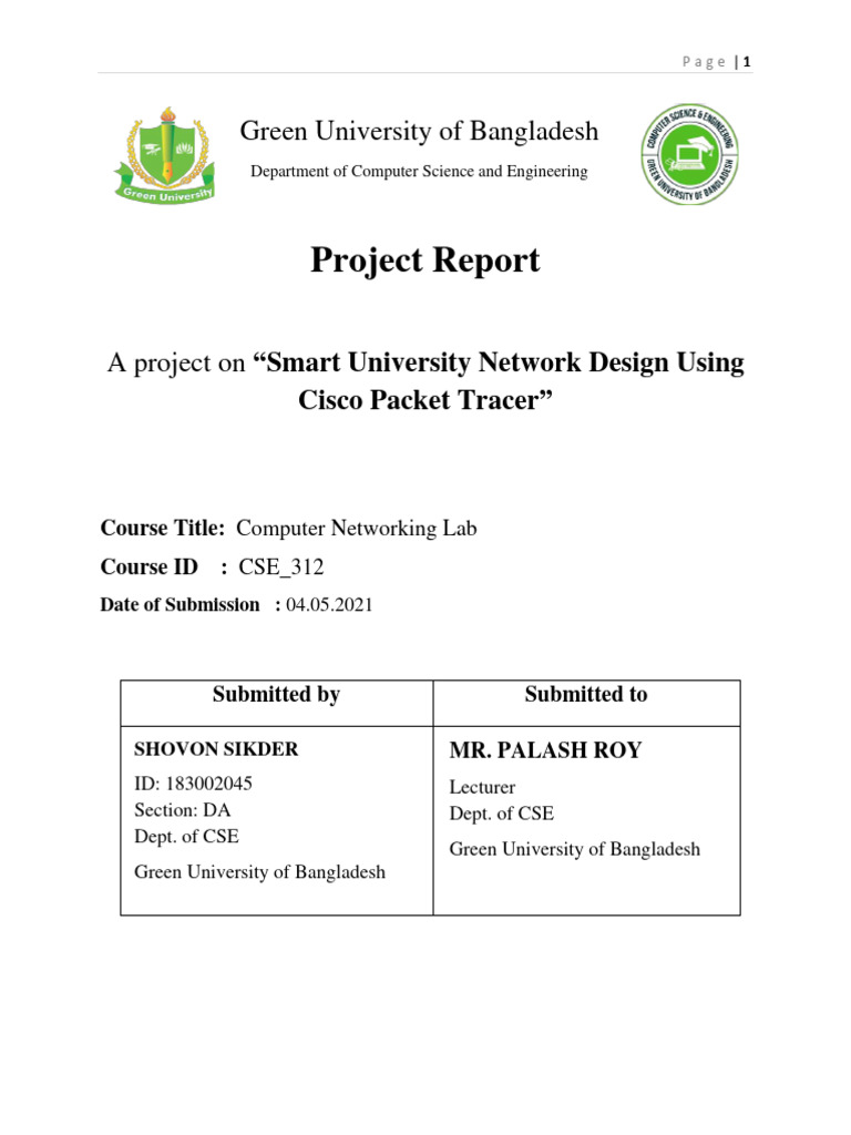 Project Report | PDF | Ip Address | Computer Network