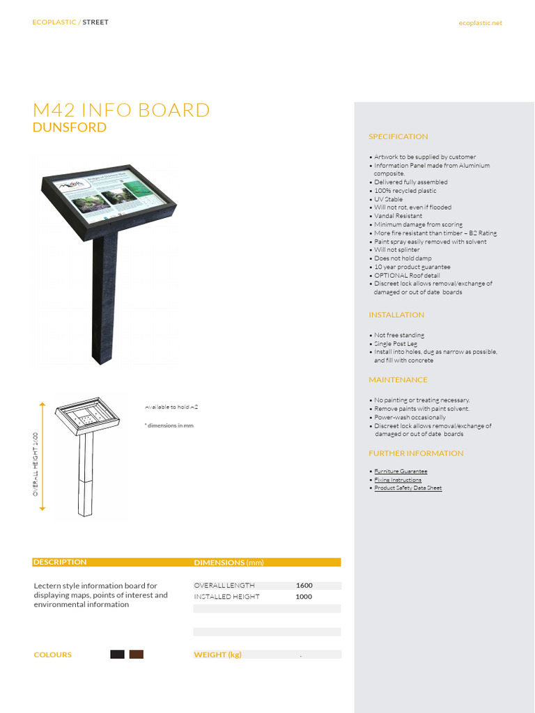 Eco-Friendly Info Board Specs | PDF | Paint | Building Engineering