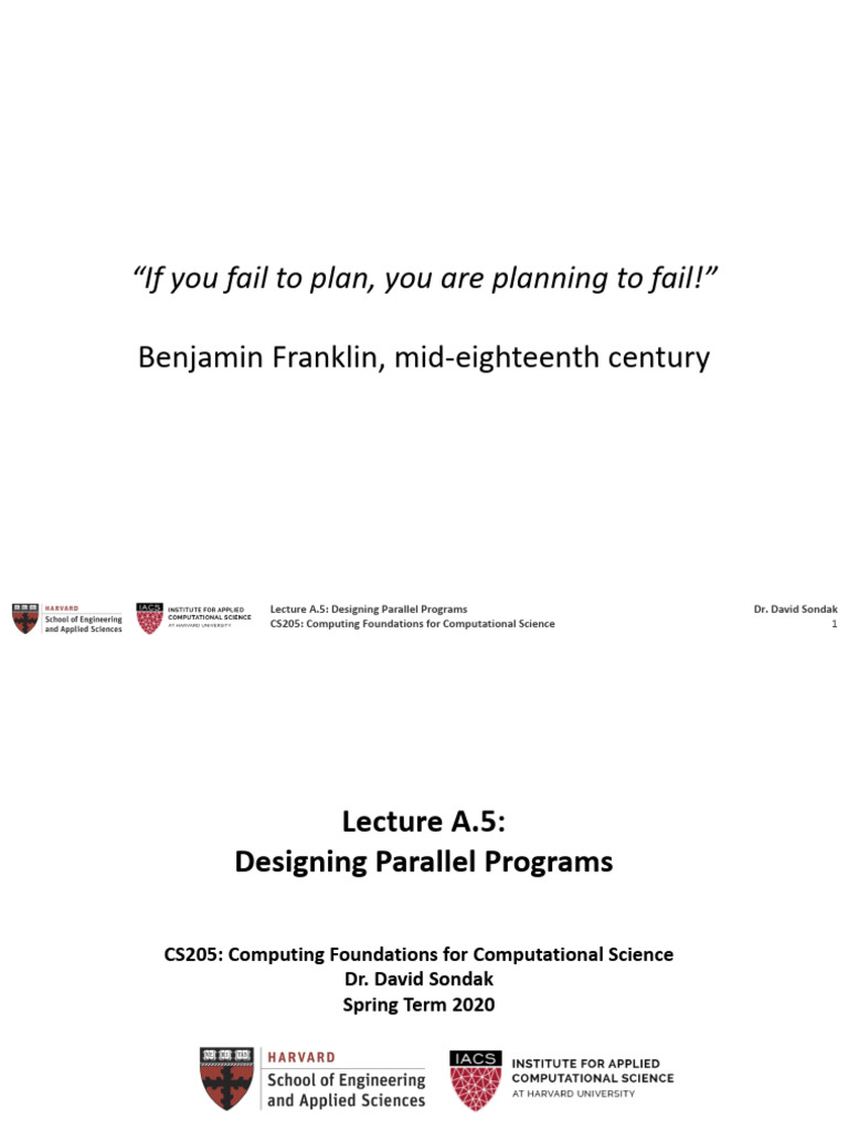 Designing Efficient Parallel Programs | PDF | Parallel Computing ...