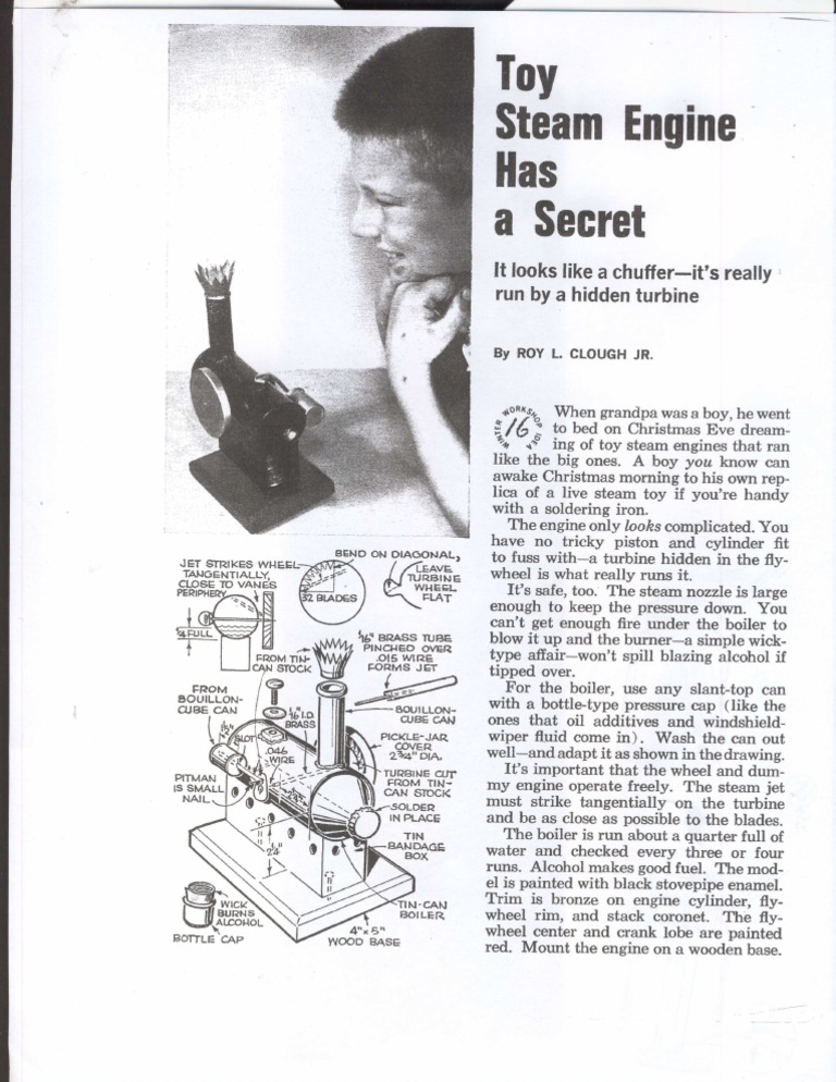Build a Toy Steam Engine Turbine | PDF