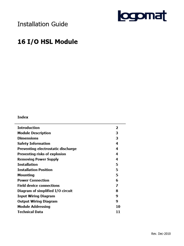 Industrial I/O Module Setup Guide | PDF | Electrical Connector ...