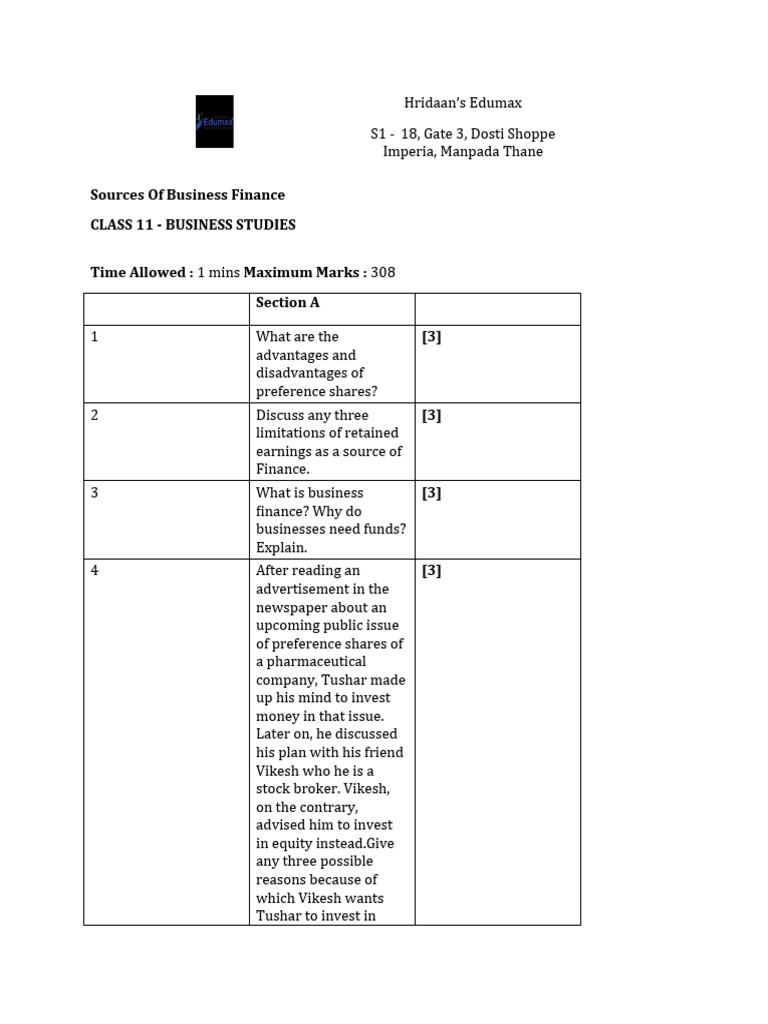 Sources of Business Finance Overview | PDF | Financial Capital | Banks