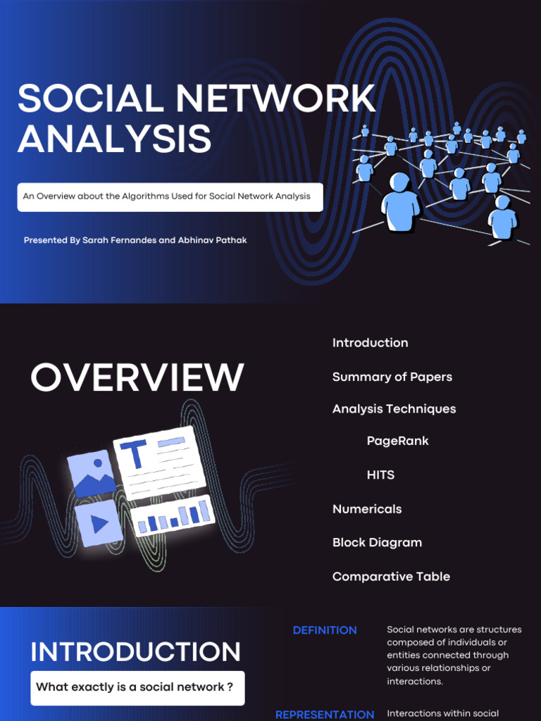 Social Network Analysis Algorithms Overview | PDF | Social Network ...