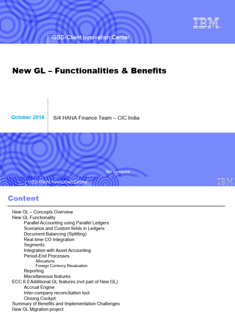 New GL Functionality Overview | PDF | Databases | Innovation