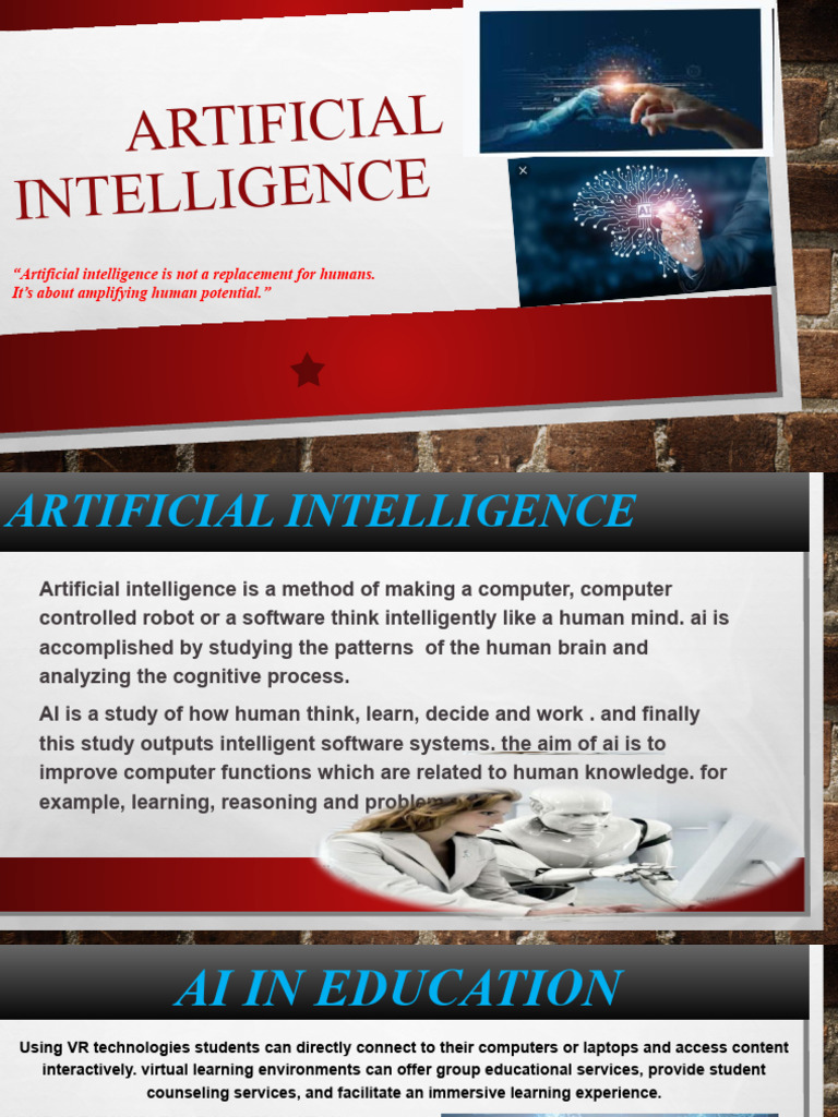 AI's Role in Education and Beyond | PDF | Artificial Intelligence ...