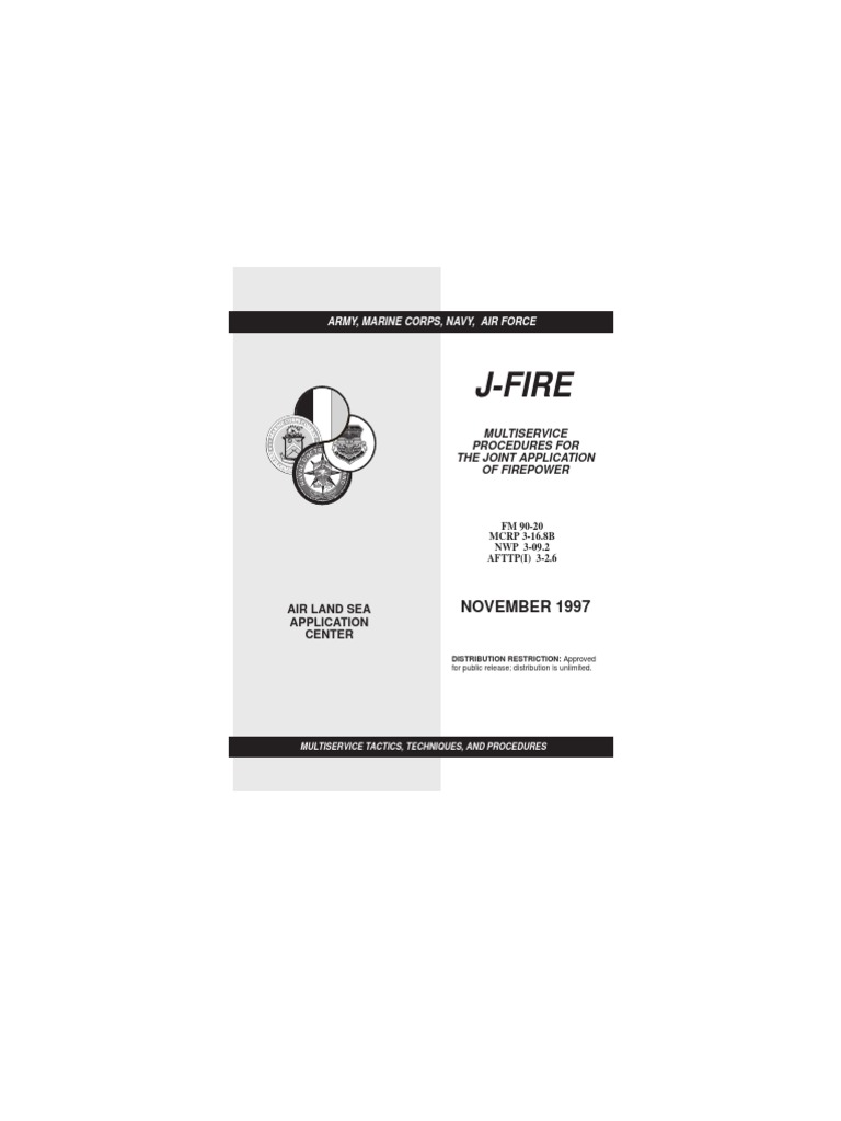 J-FIRE Multiservice Firepower Guide | PDF | Close Air Support | Artillery