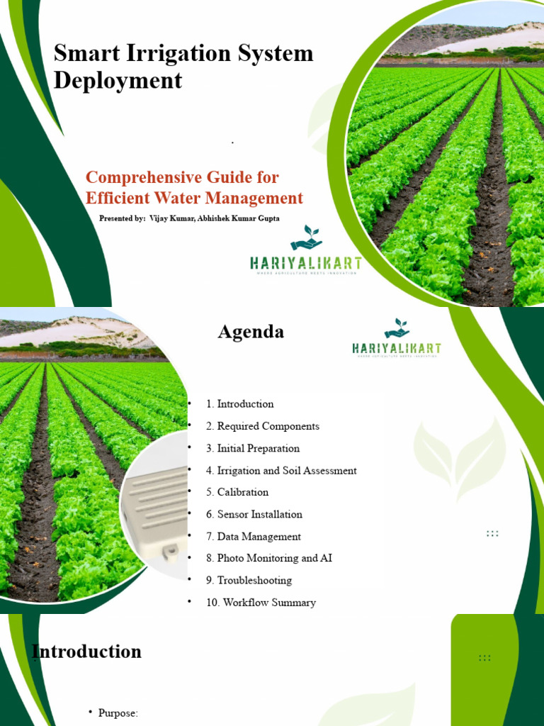 Smart Irrigation System Guide | PDF | Irrigation | Pump