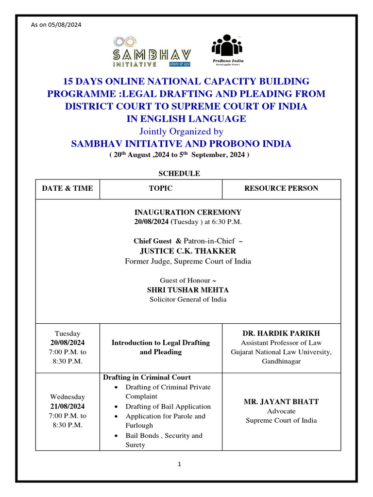 Tentative Schedule Pdf Appeal Supreme Court Of The United States