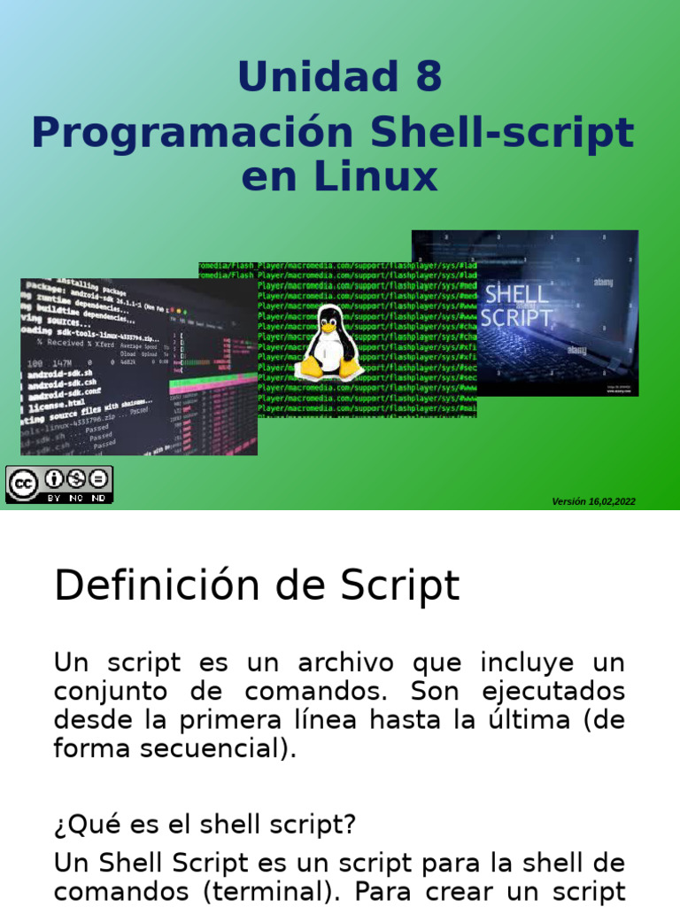 Unidad 8 Scripts | PDF | Lenguaje de escritura | Tecnología de sistema ...