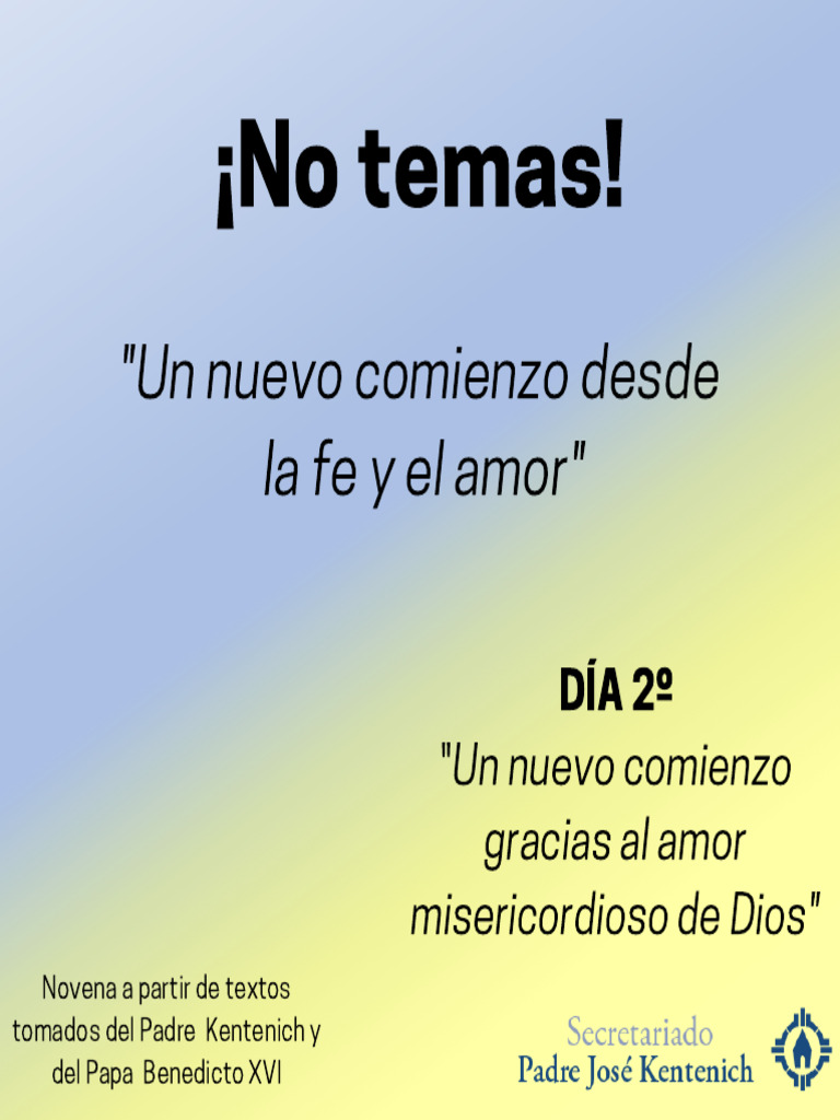 Fe y Amor: Un Nuevo Comienzo | PDF | Amor