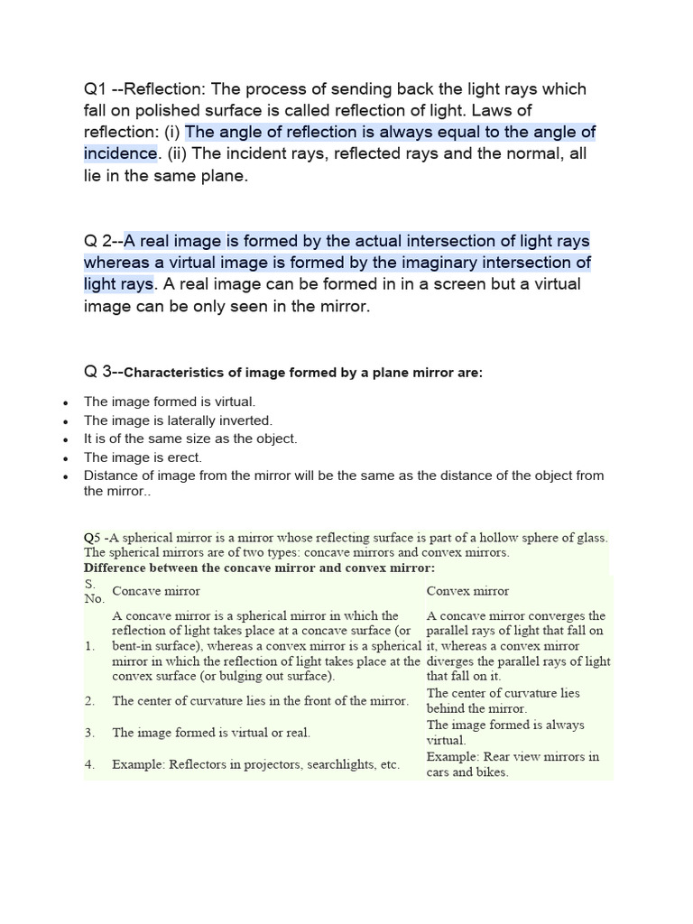 Reflection and Mirror Image Basics | PDF | Art