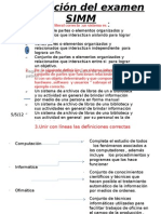 Corrección del examen SIMM