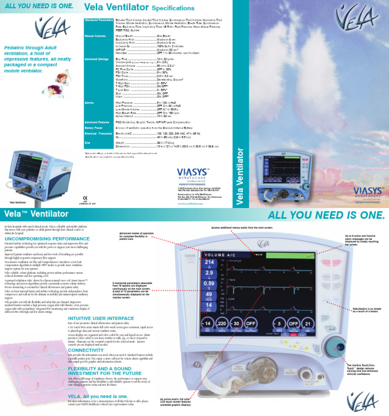 067 Vela ComprehensiveBrochure | PDF | Pulmonology | Respiration