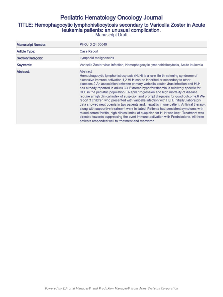 PHOJ D 24 00049 - Reviewer | PDF | Medical Specialties | Clinical Medicine
