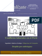 Actualizate Del 01 Al 15 de Diciembre 2011 Conflictos Laborales en El Peru Ricardo Candela Casas