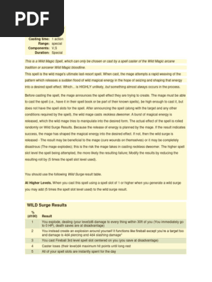 Wild Magic Spells v 1.2