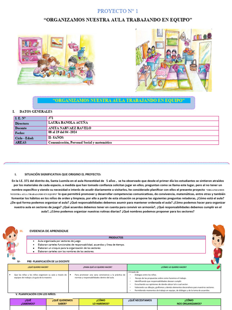 Proyecto #1 371 | PDF | Comunicación | Salón de clases