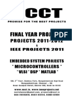 NCCT Embedded Project Titles Embedded Electronics Electrical Power Electronics Power Systems New Project List 2011 2012