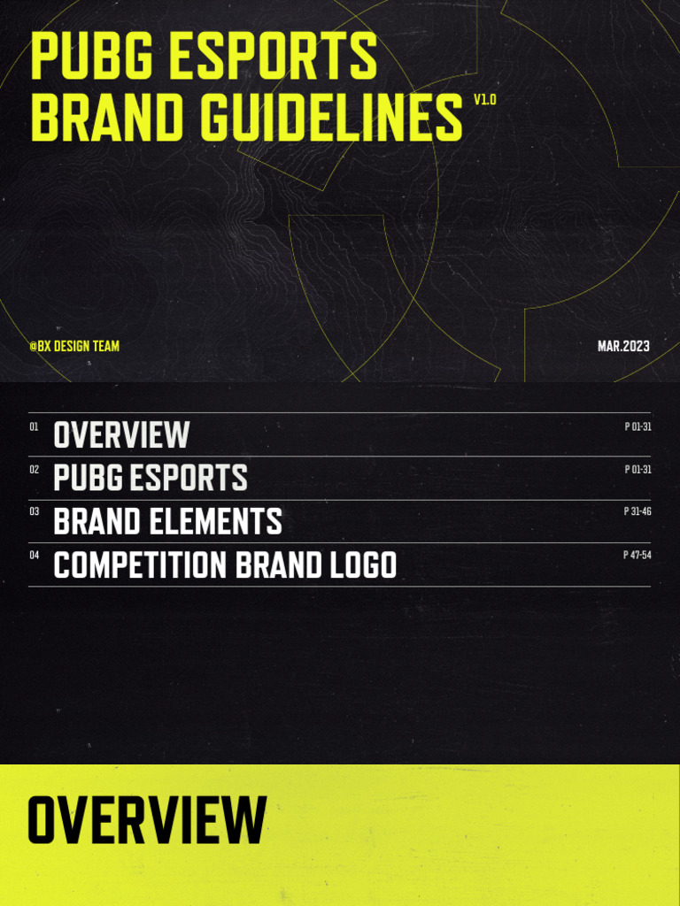 PUBG Esports Brand Guidelines | PDF | Logos | Brand