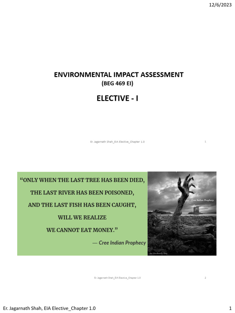 Eia Chapter 1 0 Pdf Environmental Impact Assessment Natural