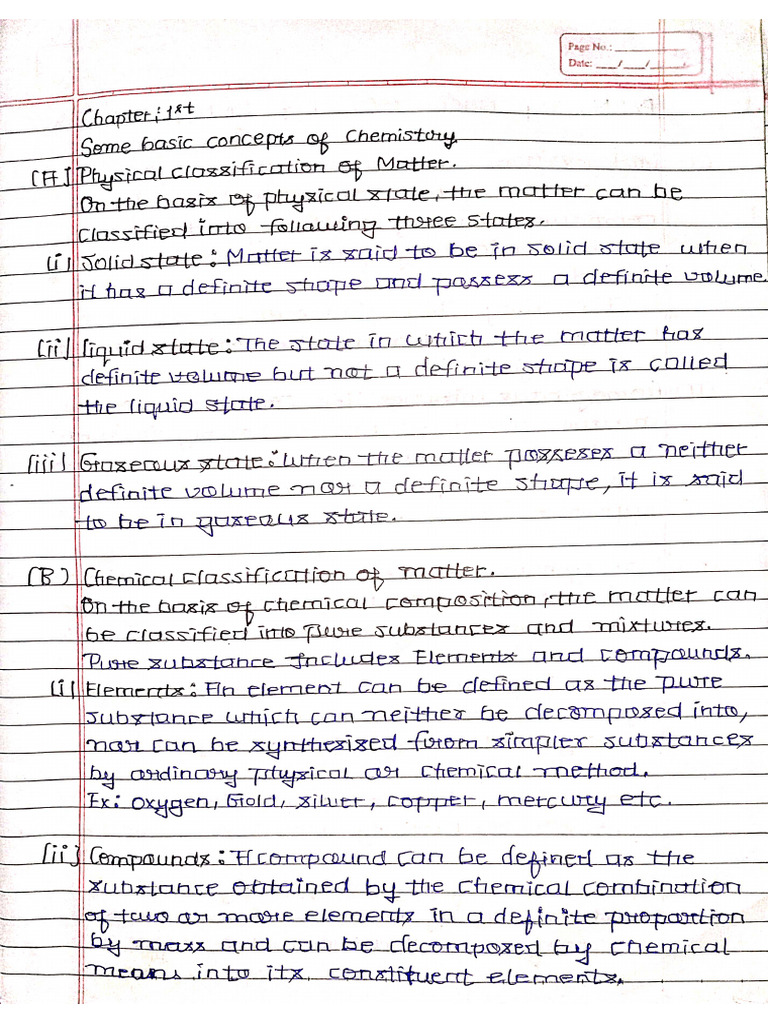 Chemestry Notes | PDF