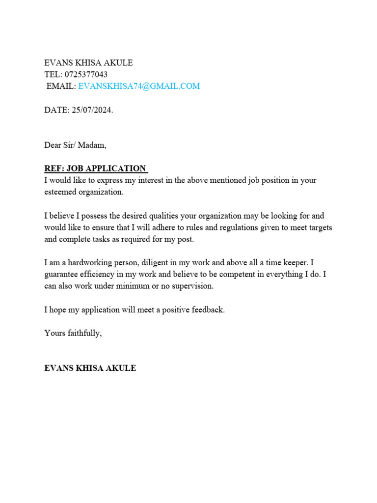 Application Letter Alex | PDF | Career & Growth | Self-Improvement