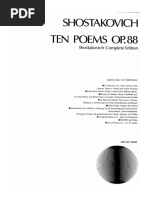 Shostakovich - 10 Poems | PDF