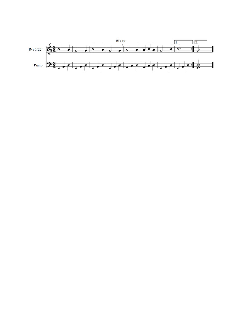 Waltz Notes Pdf