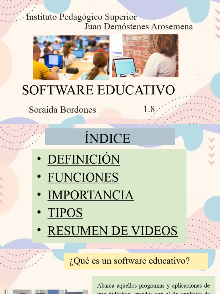Software Educativo | PDF | Enseñando | Software