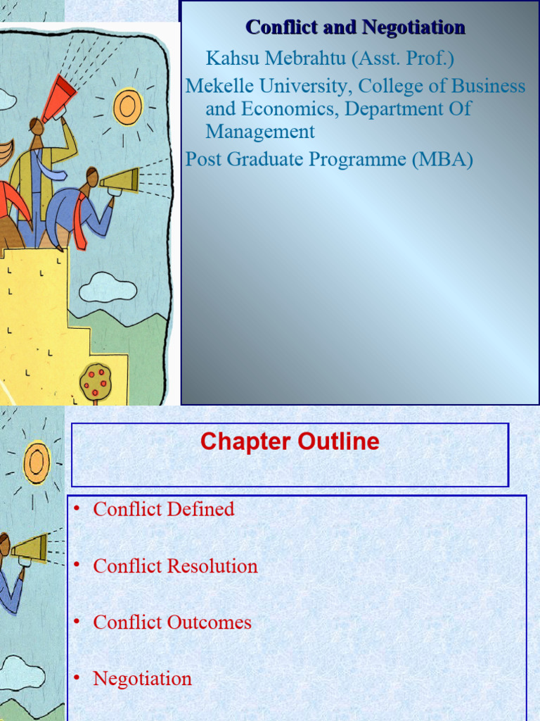 Chapter 9 CONFLICT and Negotiation Management Improved | PDF ...