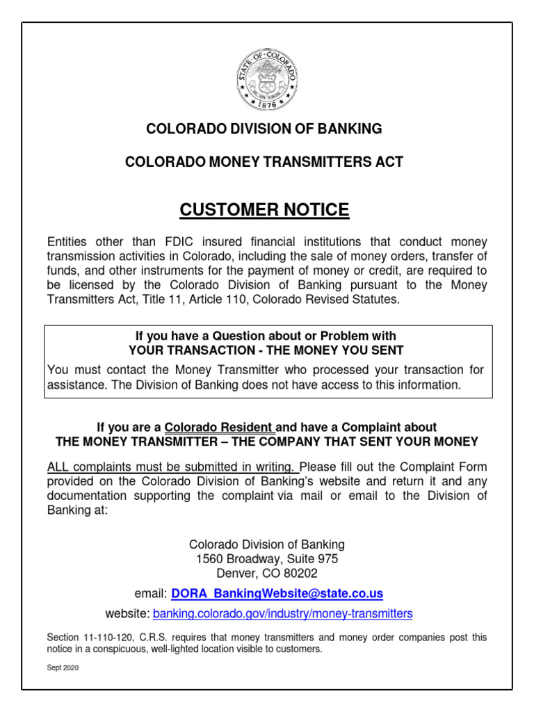 Customer Notice MO7 | PDF