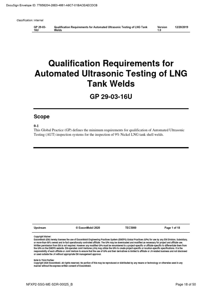 GP 29-03-16U - Rev 1 | PDF | Nondestructive Testing | Welding