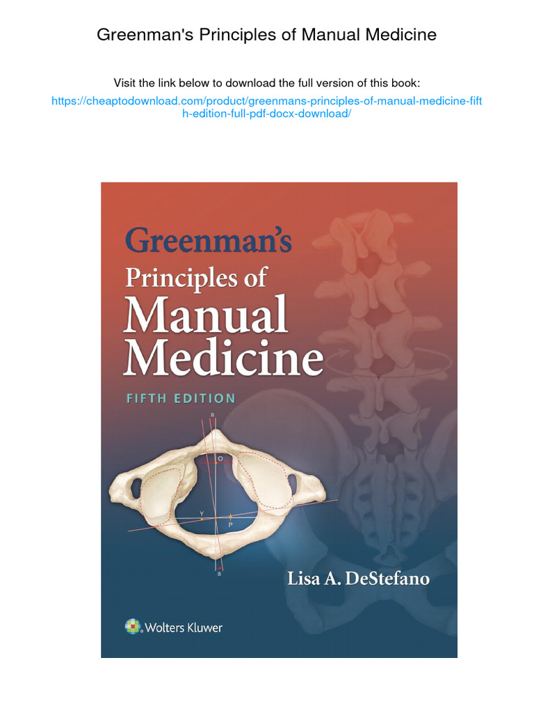 Greenman's Principles of Manual Medicine. Fifth Edition. | PDF