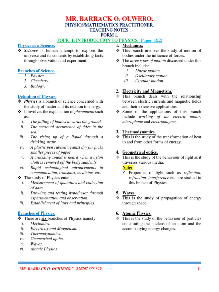INTRODUCTION TO PHYSICS visual data 4