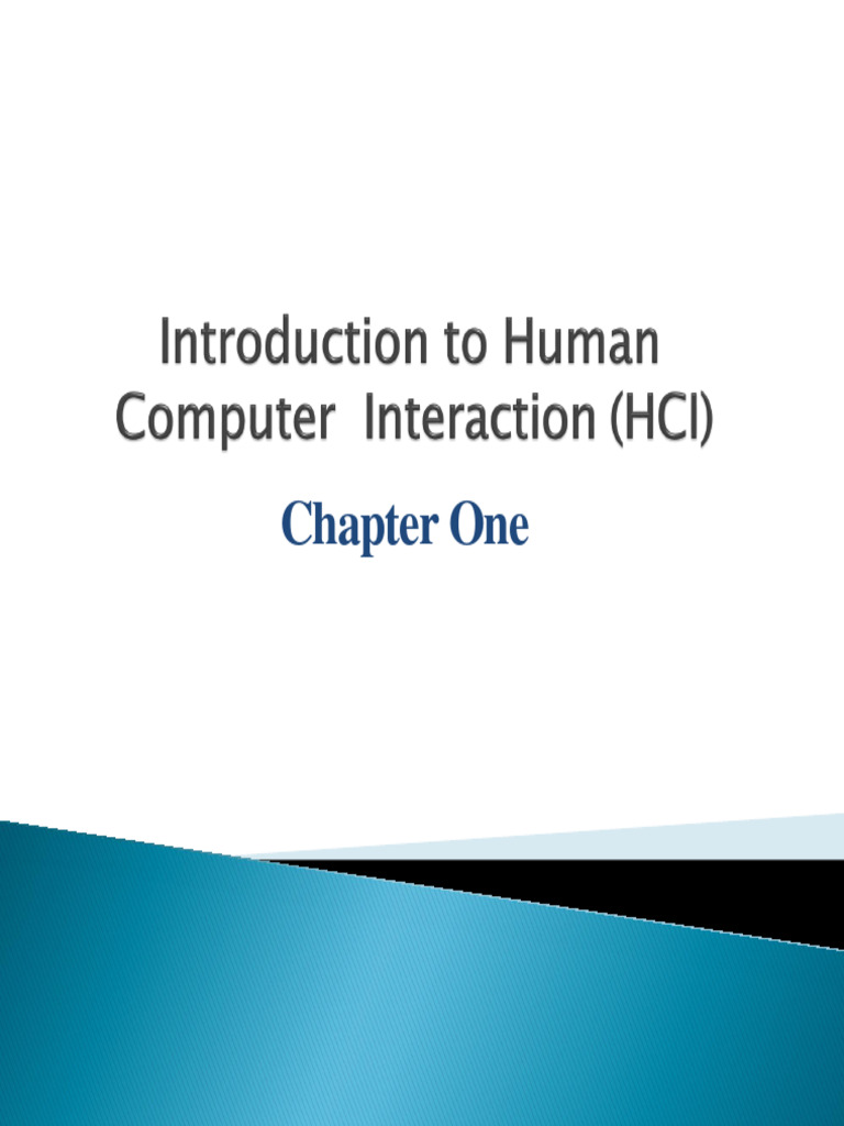 Understanding Human-Computer Interaction | PDF | Human–Computer ...