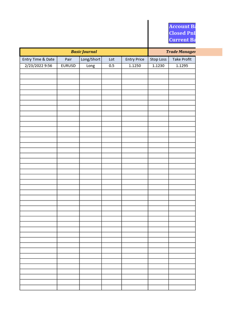 Hamza Trading Journal | PDF | Return On Investment | Investing